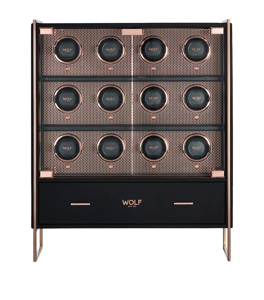 WOLF Axis watch winder cabinet 12-Piece, UK version