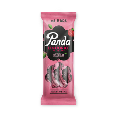 Holland & Barrett Panda Liquorice Raspberry Bar Pack 4x32g- Buy online at McGrocer