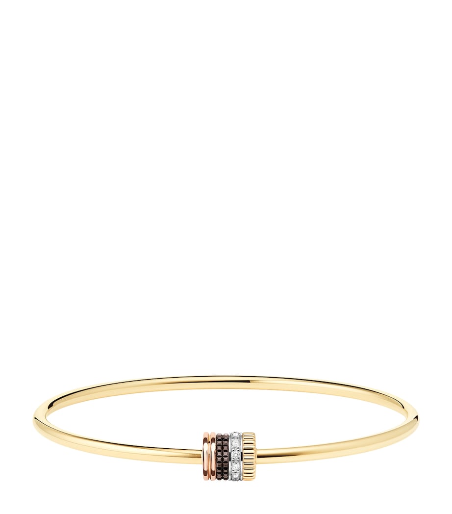 Boucheron Quatre bracelet with mixed gold and diamond finish, imported from the UK