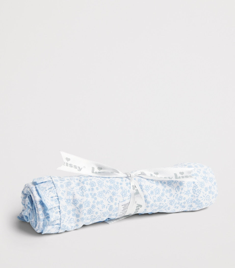 Kissy Kissy Pima-Baumwoll-Babydecke mit Blumenmuster, UK-Version