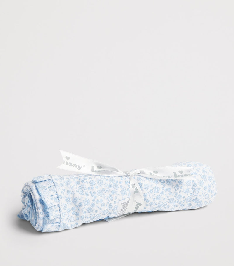 Kissy Kissy Pima-Baumwoll-Babydecke mit Blumenmuster, UK-Version
