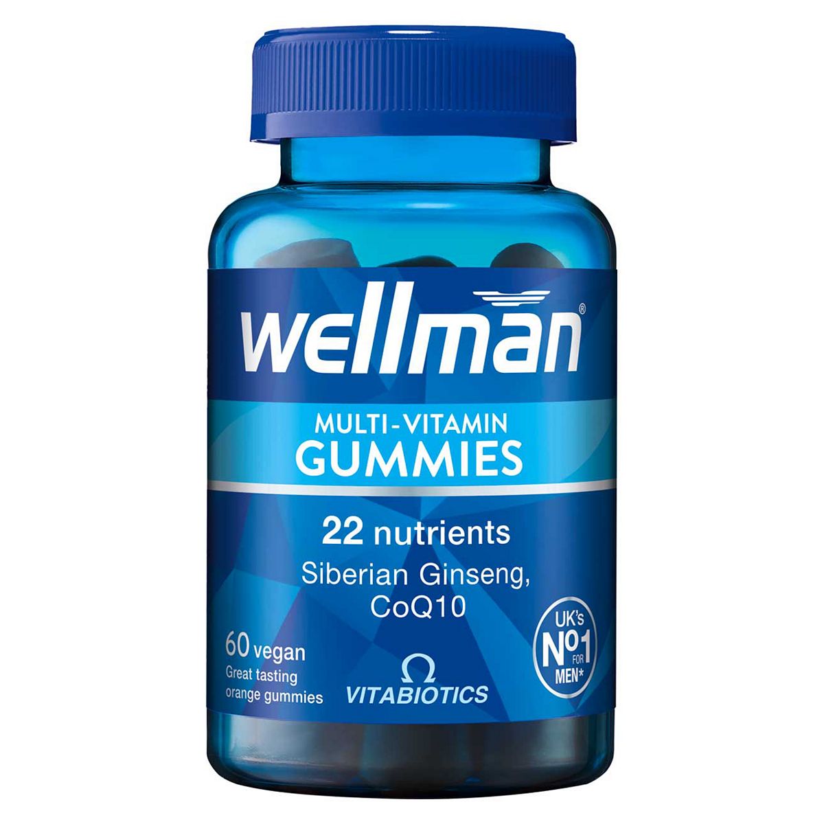 Vitabiotics Wellman Multi-Vitamin Gummies 60 Vegan Orange Gummies Health Care Boots   