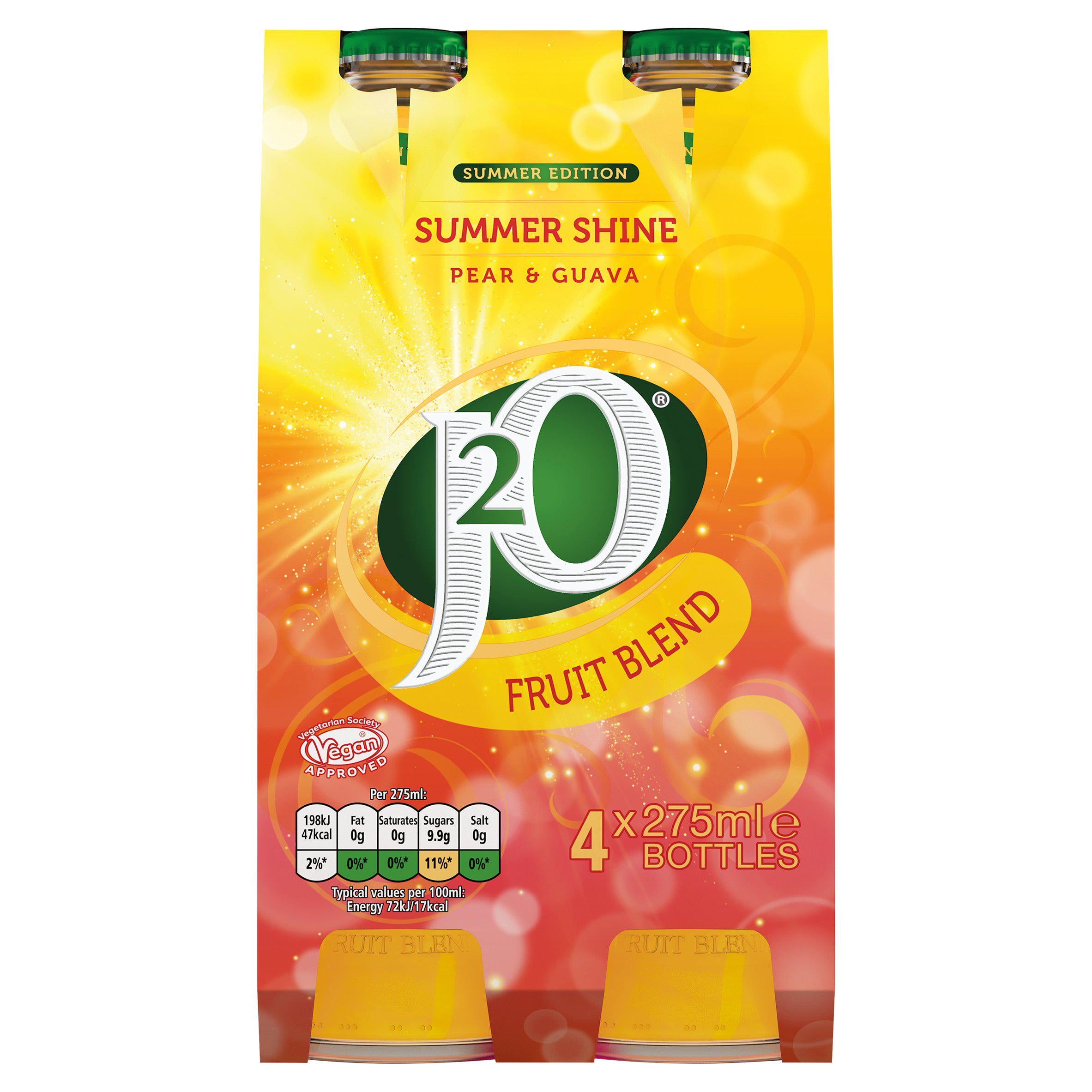 J2O Summer Shine Pear & Guava 4 x 275ml GOODS Sainsburys   