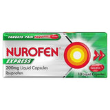 Nurofen Express Pain Relief Ibuprofen 200mg Liquid Caps 10s GOODS Superdrug   