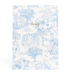 Harrods toile print A5 notebook (British brand)