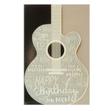 George Home Die Cut Guitar Birthday Card General Household ASDA   