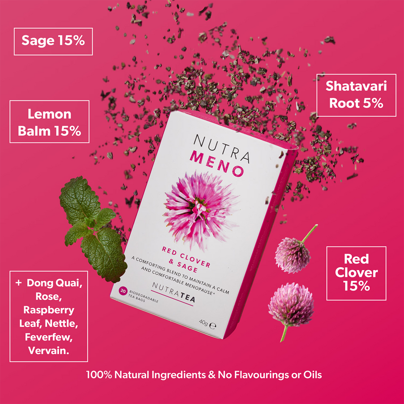 NutraMeno Herbal Tea 20 Tea Bags (British brand)