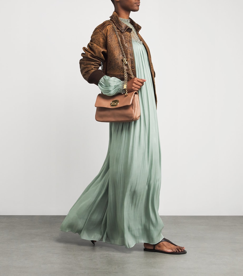 Chloé Heritage medium shoulder bag in buffalo leather, imported from the UK
