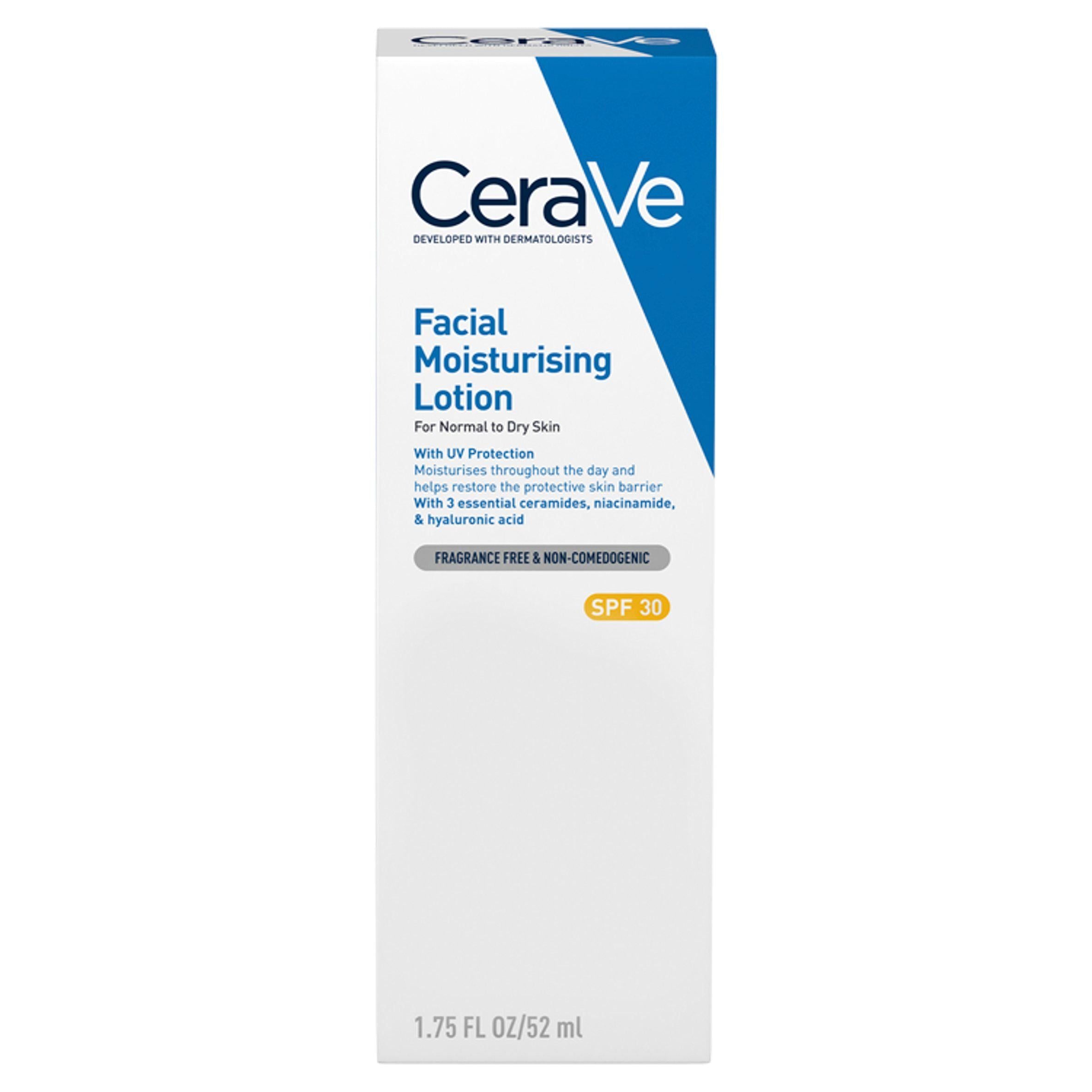 Cerave Facial Moisturising Lotion AM SPF 30 52ml GOODS Sainsburys   