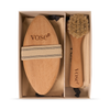 Horse hair face and body dry brush set, imported from the UK