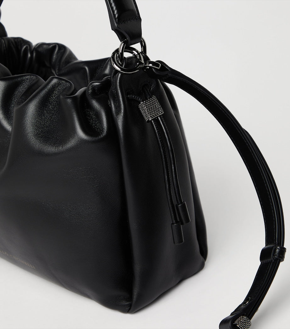 Brunello Cucinelli Mellow small bucket bag (British brand)