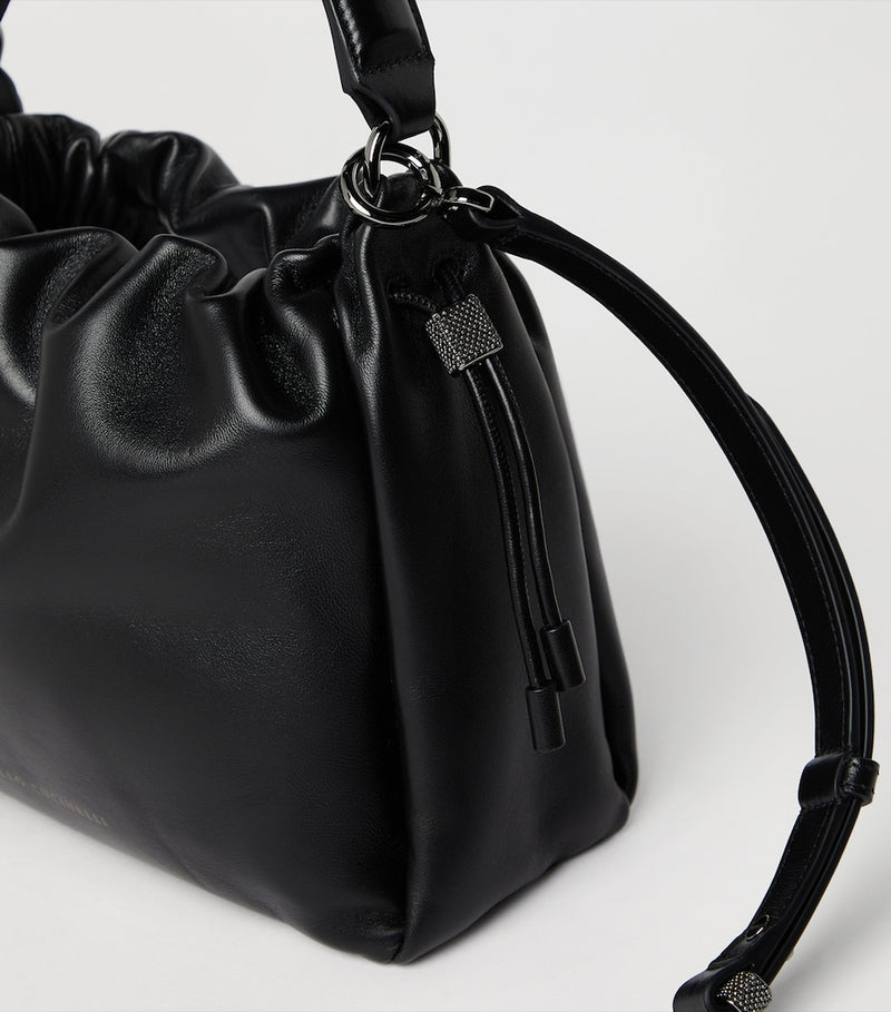 Brunello Cucinelli Mellow small bucket bag (British brand)