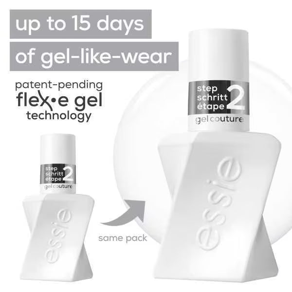 Essie Gel Couture Nail Polish Top Coat Bottle - British product