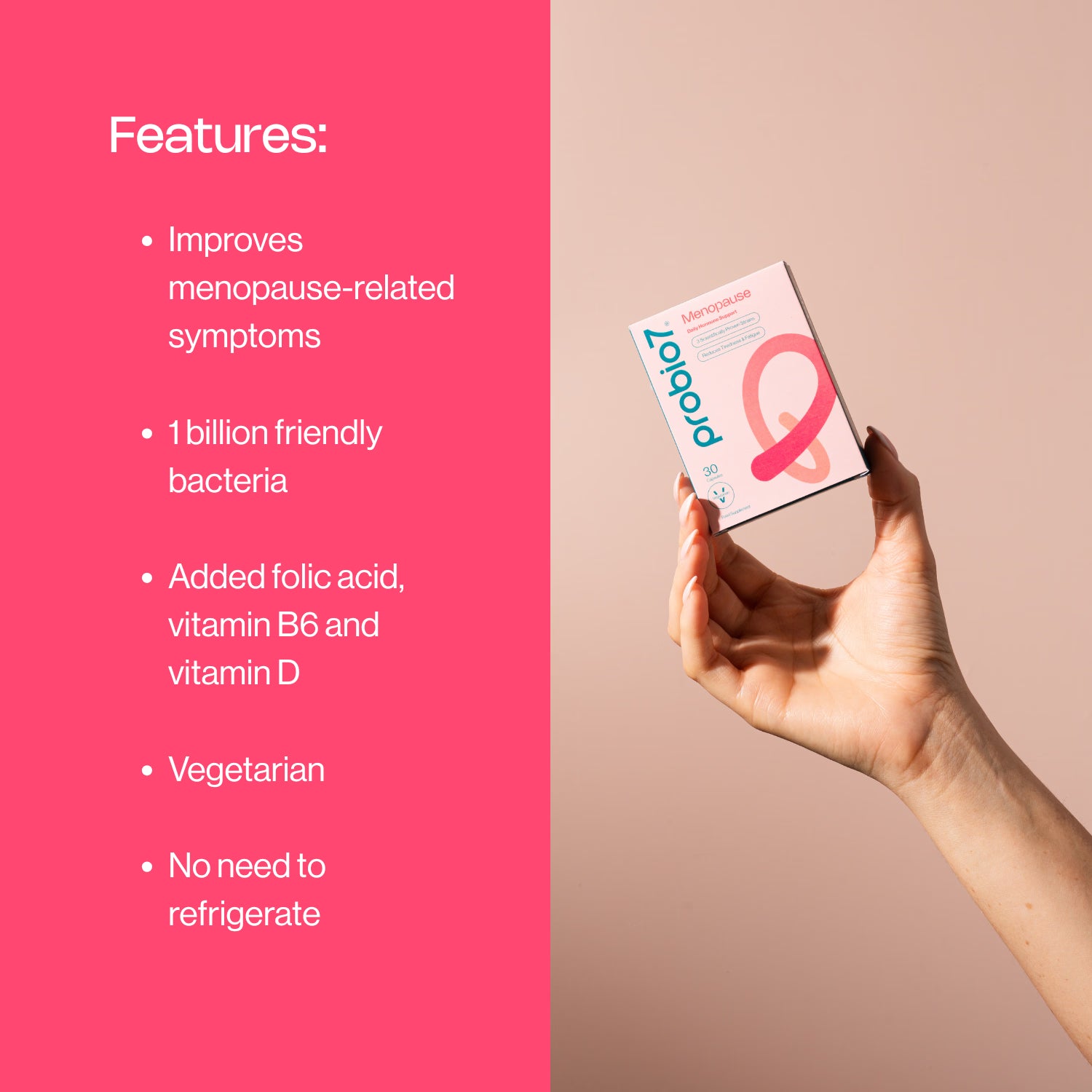 Probio7 Menopause 30 capsules, imported from the UK