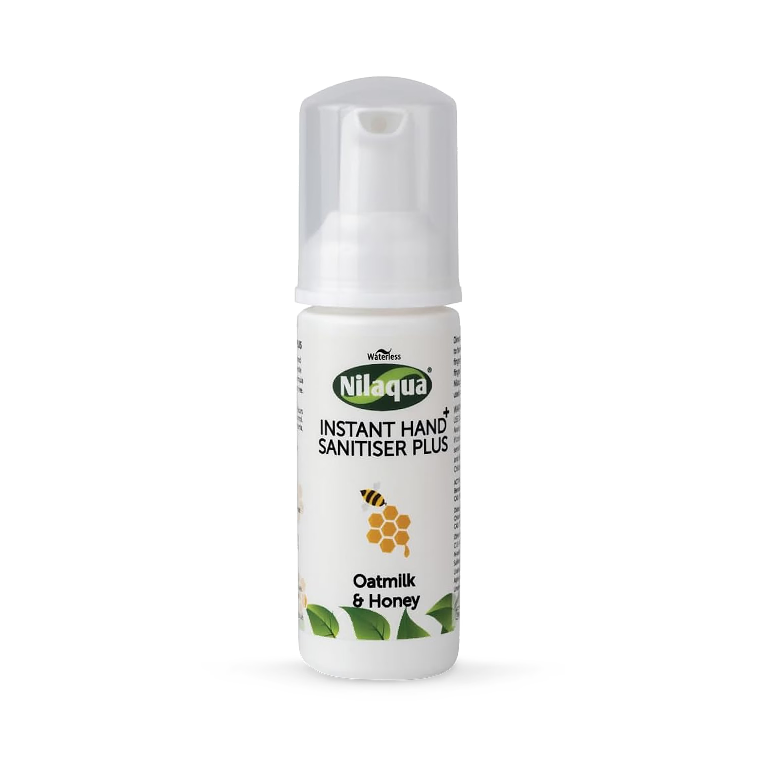 Nilaqua hand sanitiser alcohol-free oatmilk and honey 50ml - British product