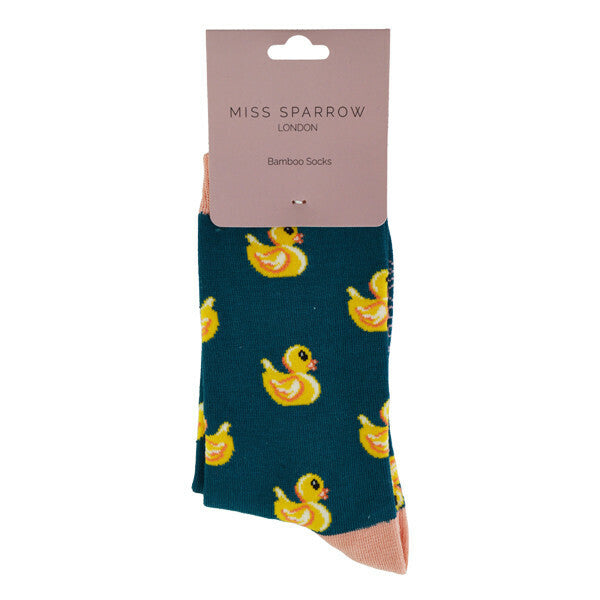 Miss Sparrow Womens Novelty Rubber Ducks Socks 4-7 UK GOODS Superdrug   