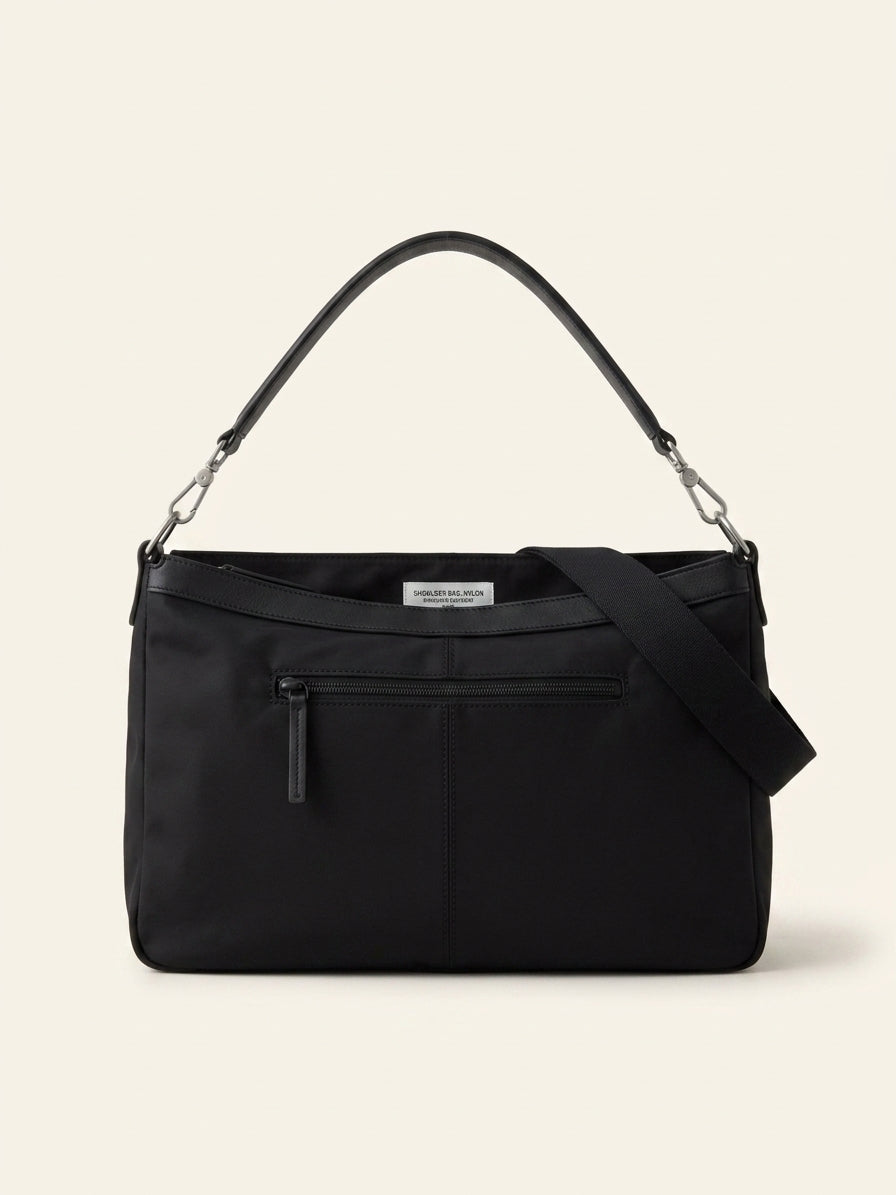Balenciaga Le City Moto medium shell-woven handbag (British brand)