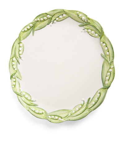 Harrods Les Ottomans Lilly Of The Valley Charger Plate 32cm- Buy online at McGrocer