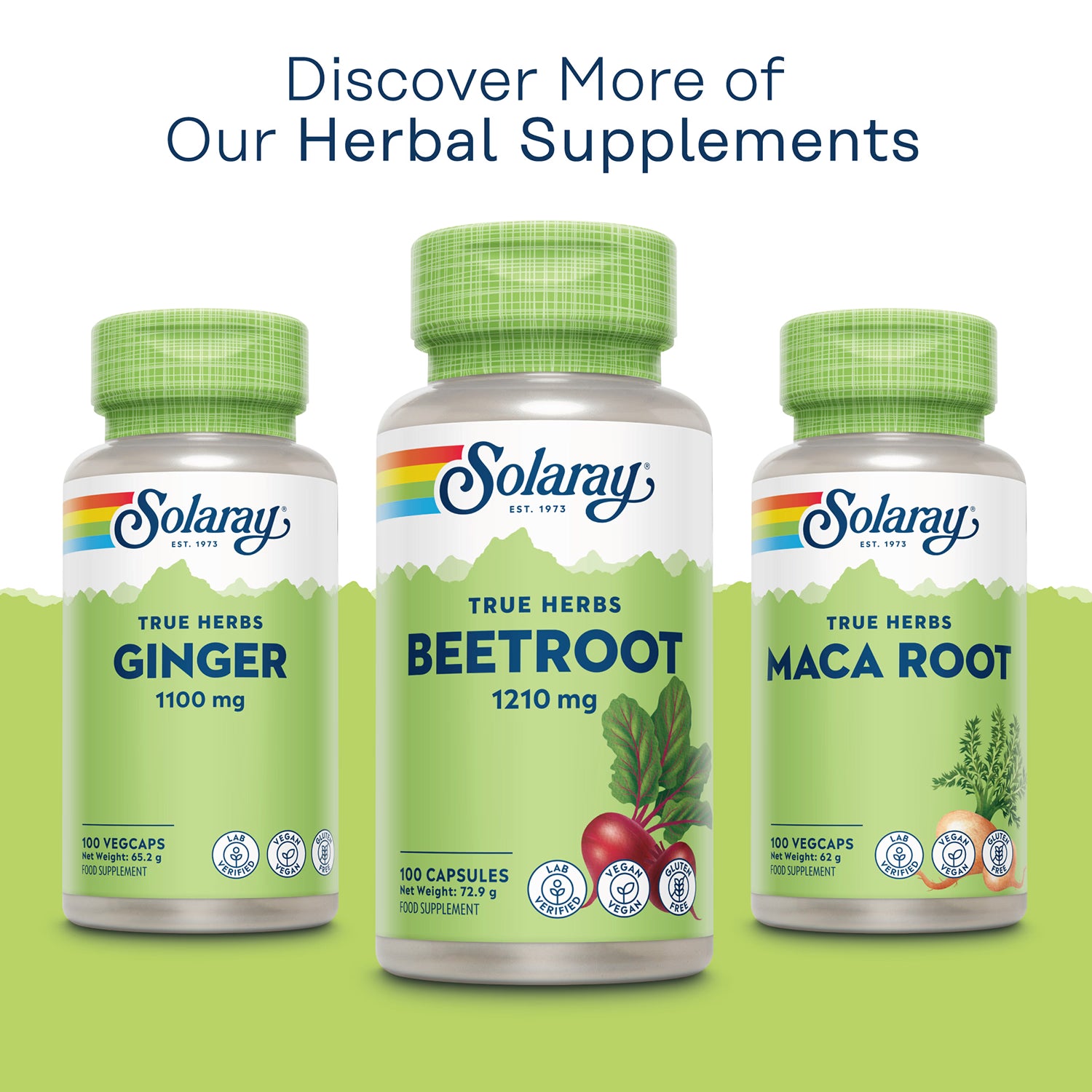 Solaray beetroot vegan capsules 100 capsules (British brand)