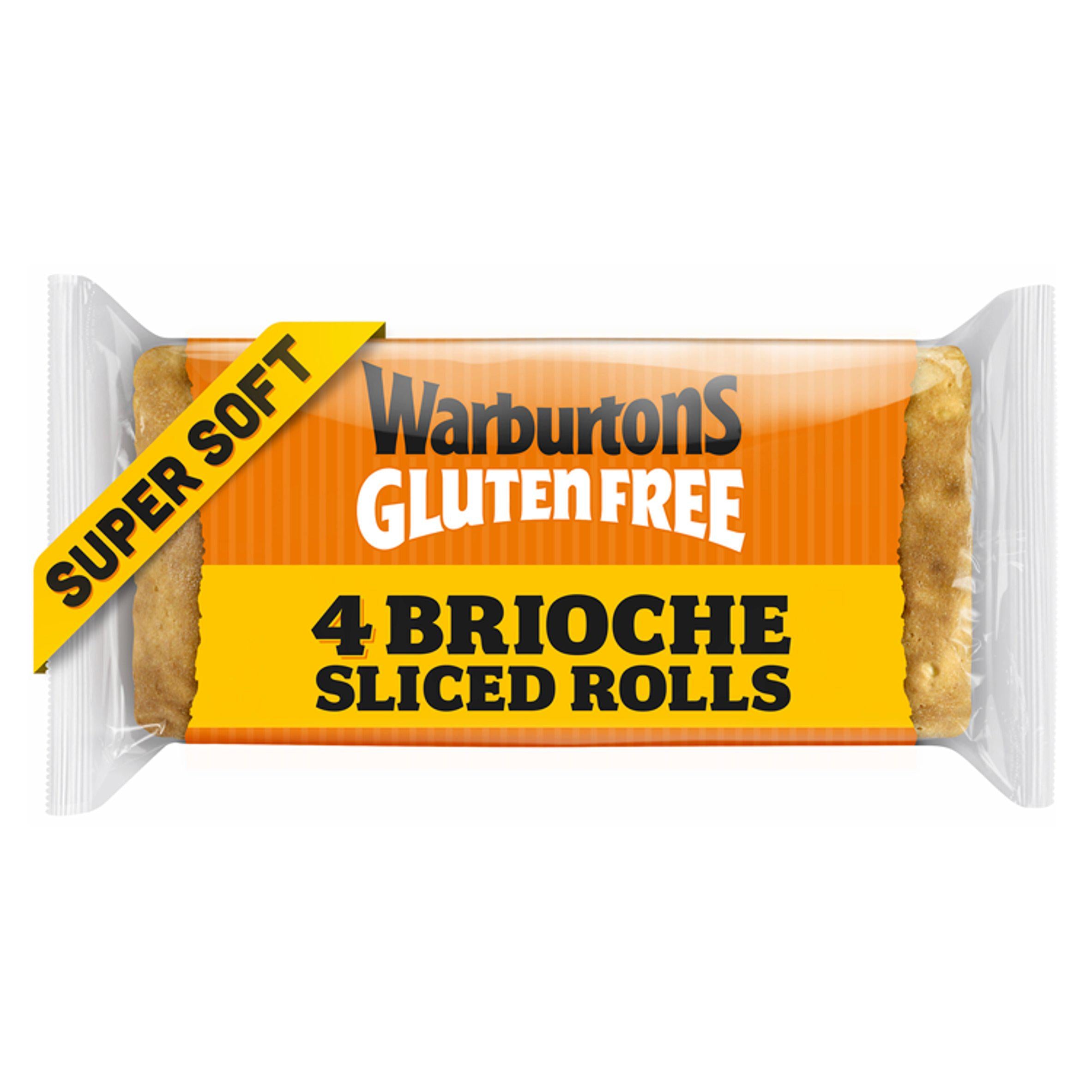 Warburtons Gluten Free Soft Sliced Brioche Rolls x4 GOODS Sainsburys   