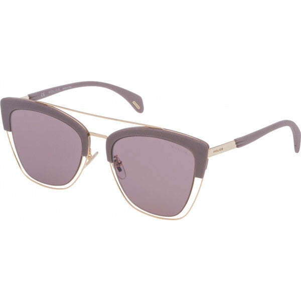 Police SPL618 lilla Sonnenbrille Metallgestell - Britisches Produkt