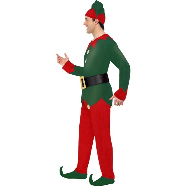 Smiffys mens elf costume set with hat and belt - British product