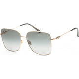 Jimmy Choo gold Hesters sunglasses with metal frame - British brand