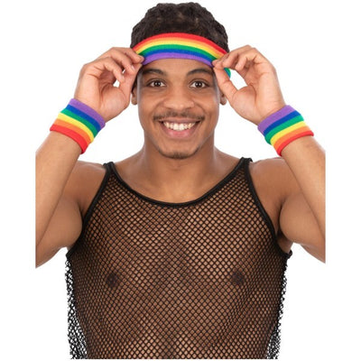 Superdrug Smiffys Rainbow Sweatbands- Buy online at McGrocer