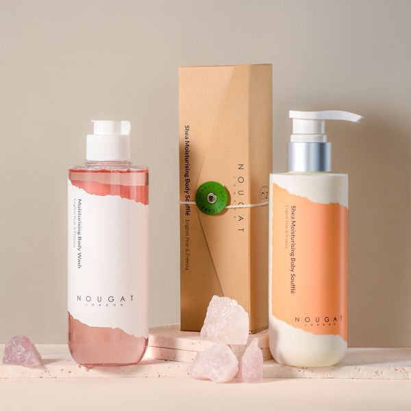 Nougat London hand body revival set, imported from the UK