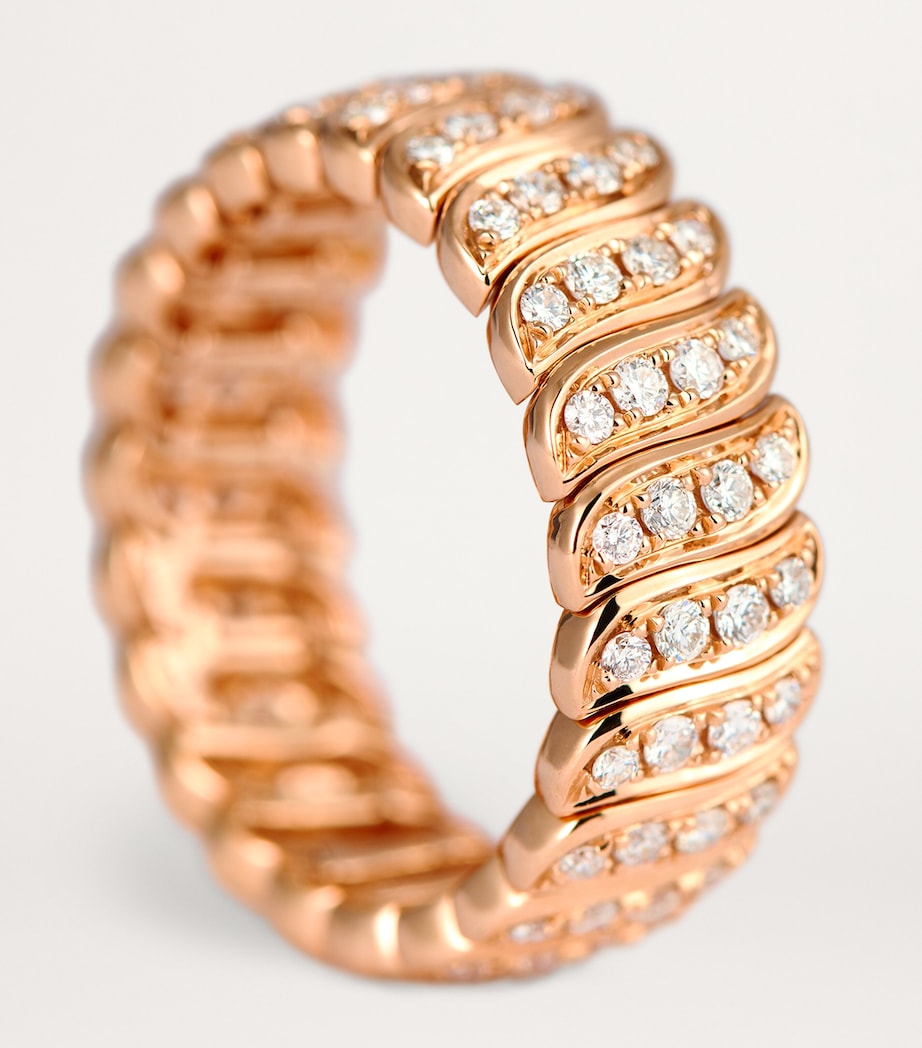 Anita Ko Zoe ring in rose gold with diamonds (British brand)