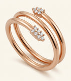 Cartier Juste un Clou rose gold diamond ring (British brand)