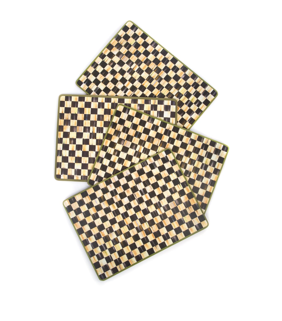 MacKenzie-Childs Courtly Check placemats set of 4, imported from the UK