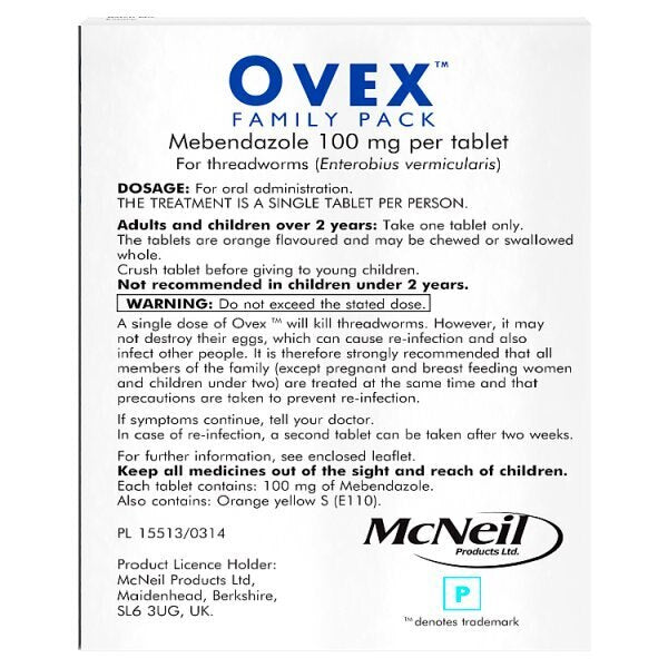 Ovex Family Pack 4 Tablets