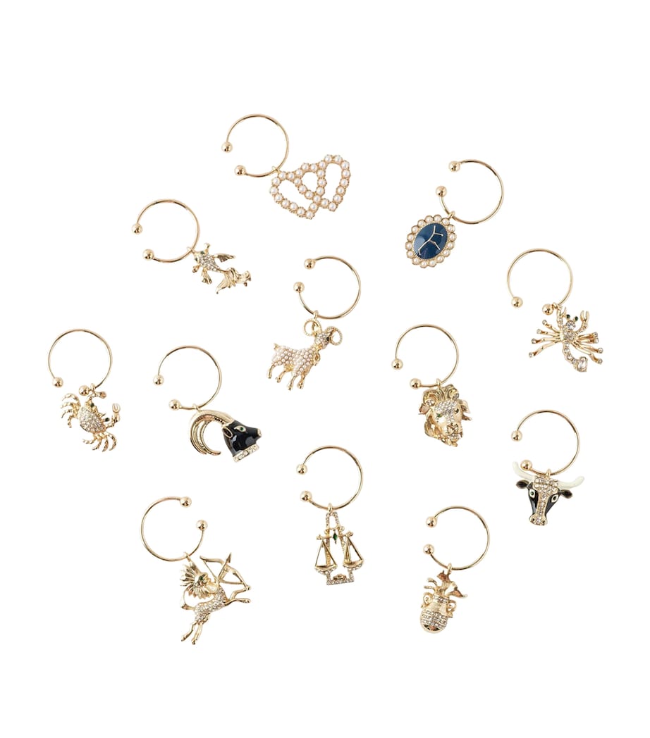 Joanna Buchanan set of 12 Zodiac wine charms, UK version