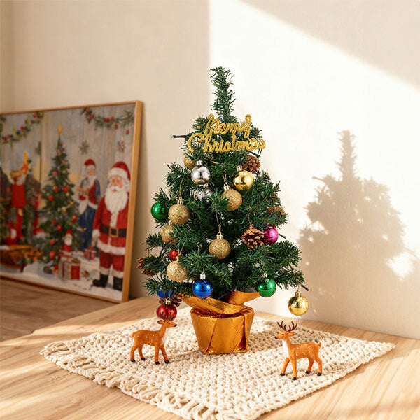 Livingandhome Christmas tree decor with timer and lights 54.5cm, UK version