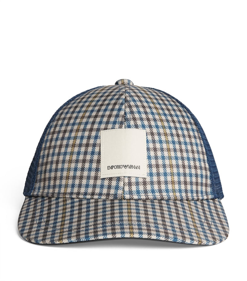 Emporio Armani houndstooth baseball cap - British product