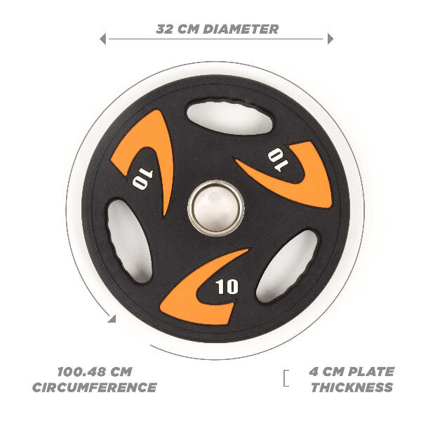 Phoenix Fitness Olympic weight plate 10KG, UK version