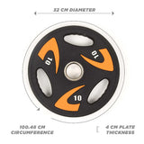Phoenix Fitness Olympic weight plate 10KG, UK version