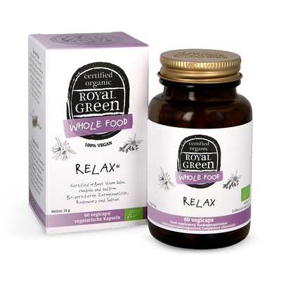 Holland & Barrett Royal Green Relax 60 Capsules- Buy online at McGrocer
