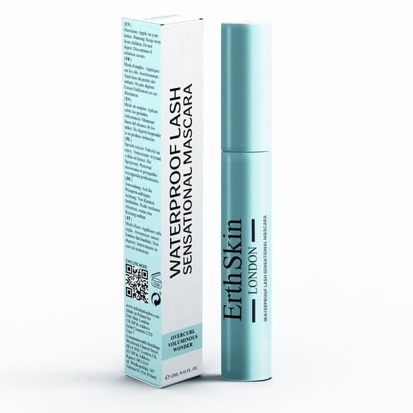 ErthSkin London waterproof mascara 12ml, imported from the UK