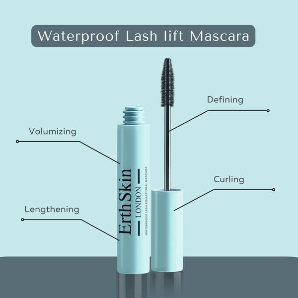 ErthSkin London waterproof mascara 12ml, imported from the UK