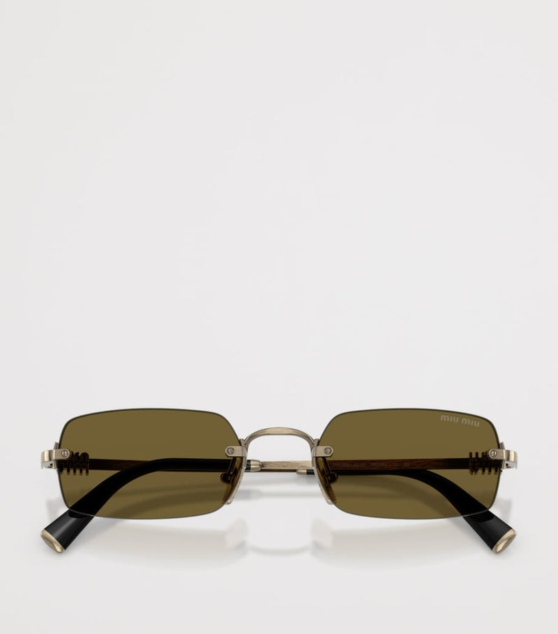 Miu Miu metal rectangular sunglasses (British brand)