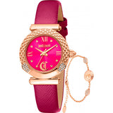 Just Cavalli Purple Ladies Curiosa Watch and Bracelet Gift Set