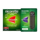 Nicorette Starter Bundle: Nicorette Invisi 25mg Patch 7 & QuickMist 1mg/spray Mouthspray Freshmint 150 sprays General Health & Remedies Boots   