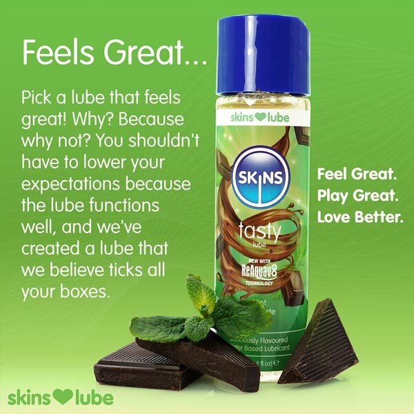 Skins Mint Chocolate water based lubricant 130ml, UK version