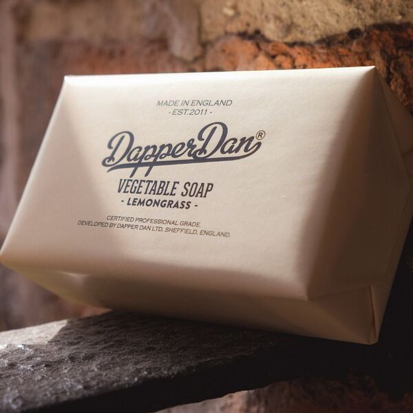 Dapper Dan Lemongrass Moisturising soap bar 190g, imported from the UK