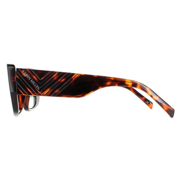 Karen Millen KM5047 sunglasses dark brown green acetate (British brand)