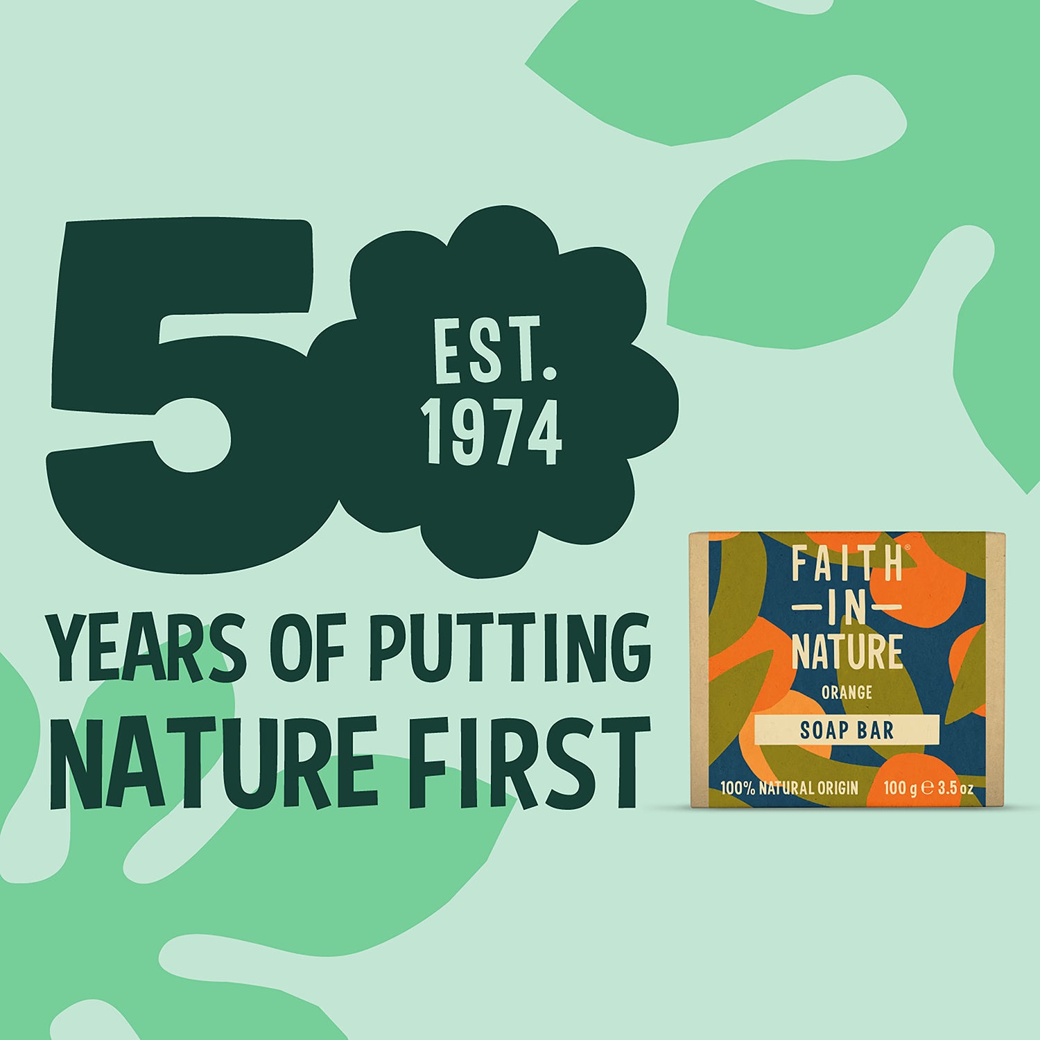 Faith In Nature Soap Bar Orange 100g