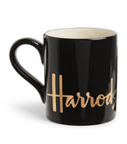 Harrods ceramic mug with gold-foil logo - British product