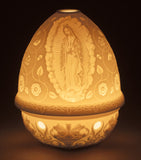Lladró Lady of Guadalupe lithopane votive light, imported from the UK